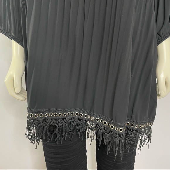 CARTISE High End Designer Grommet Cold Shoulder Tunic - Sz XL / 12 - Picture 5 of 12